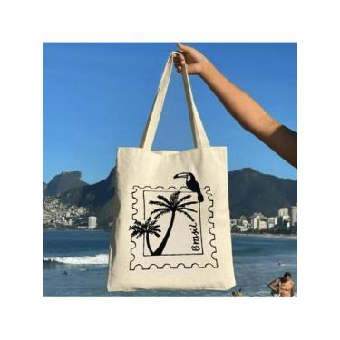 Imagem de Bolsa Ecobag 100% algodão Estampa SELO - CARIOCA MAIS