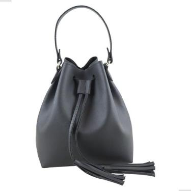 Imagem de Bolsa Feminina Casual Saco com Alça Transversal - Obstinate, Preto, Ún