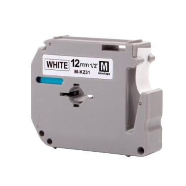 Imagem de Fita para Rotulador Hammer M-K231 12MM Preto Sobre Branco (00000316456