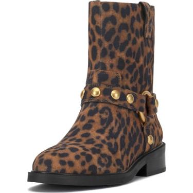 Imagem de Vince Camuto Bota feminina Amais cano médio, Camurça com estampa de leopardo, 40