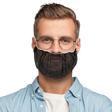 Imagem de Pacote ABC de 100 capas de barba de polipropileno preto 45,7 cm. Protetores de barba descartáveis. Protetores de rede de barba de grau industrial. Rede de barba Honeycomb. Cobertura de cabelo facial. Respirável e leve.