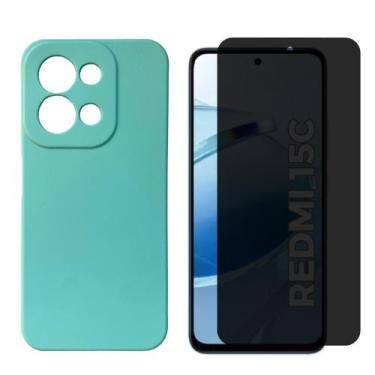 Imagem de Capa + Película Vidro 3D Privativa Para Xiaomi Redmi 15c - Generica, V