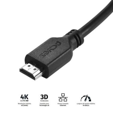 Imagem de Cabo Hdmi 2.0 4k 30awg Puro Cobre 15 Metros - Phm20-15 - PCYES
