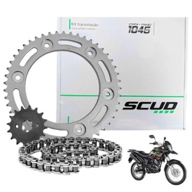 Imagem de Kit Transmissão Para Honda Bros 160 e XRE 190, Coroa 48D, Pinhão 16D, Corrente 428HX128L