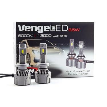 Imagem de Lâmpadas de farol de neblina Venge 65W, 13000LM/PR, substituição para carros, jogo e plugue, branco - FBA (H7)