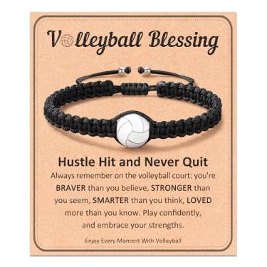 Imagem de FYUKISS Pulseiras De Presentes Vôlei, Acessórios Para Lembrancinhas Festa Formatura 2025 Meninos E Meninas Adolescentes