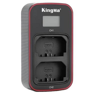 Imagem de Carregador de Bateria Sony NP-FZ100 Led Duplo Kingma - Sodial