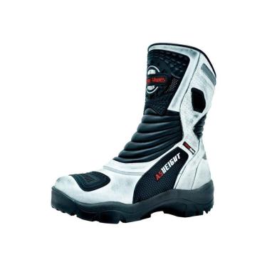Imagem de 952AT-Bota Cano Alto Motociclismo Couro Palmilha + 9cm branc-Masculino