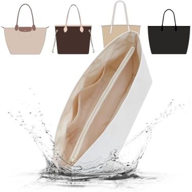 Imagem de Doxo Dupontpaper Bolsa organizadora ultraleve para bolsas de ombro Lv Neverfull MM/C.oach City 30/L.ongchamp, modeladores de bolsas para bolsas de luxo (branco-bege, mm)