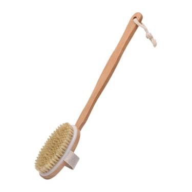 Imagem de Kokiya Escova corporal e esfoliante para as costas, para mulheres e homens, confortável, compacta, com cabo longo, para banheira, spa, banheiro, sauna, banho, 41 Cm X 6.5 Cm