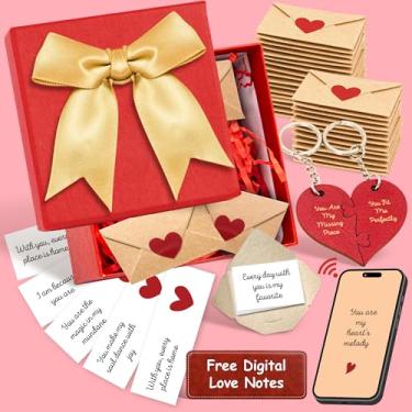 Imagem de Stofinity Love Notes For Him Her - Presentes de aniversário fofos para namorado, namorada, presentes de relacionamento de longa distância, presente romântico de aniversário para casal, caixa de cartão