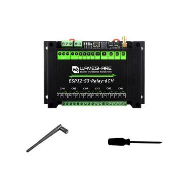Imagem de Módulo de relé WiFi industrial Waveshare ESP32-S3 6-Ch