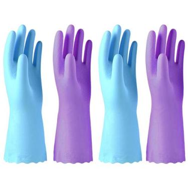 Imagem de Luvas de limpeza Alimat PLus, reutilizáveis, sem látex, 4 unidades