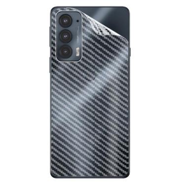 Imagem de 02 Películas Fibra Carbono Skin Traseira Moto Edge 20 XT2143-1 - Cell 