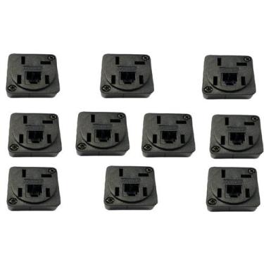 Imagem de 10 Tomadas Telefone Rj11 Modular 2 Vias - Pasquale