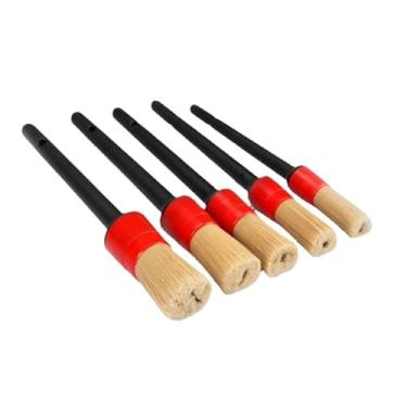 Imagem de Kit Pinceis Detalhamento Automotivo Carro Moto Limpeza Profissional Karbox 10 peças Limpeza Interna e Externa Carro