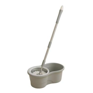 Imagem de Mop Giratório Esfregão 8 Litros C/ Balde Cinza - CASA ONZE