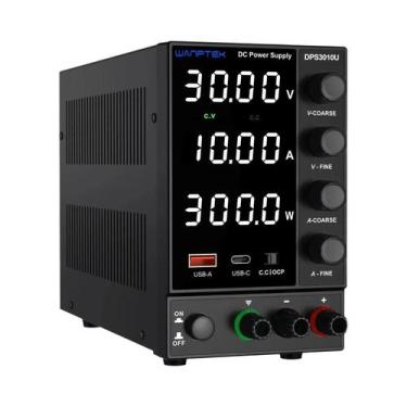 Imagem de Fonte De Alimentação DC 30V 0-10A Com Botões De Encoder, Portas De Car