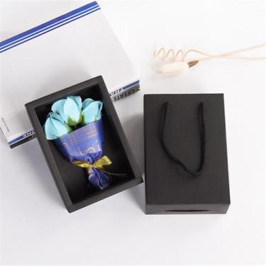 Imagem de Presente de dia das mães imortal rosa flor sabonete buquê festa decora