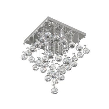 Imagem de Lustre de Cristal  32X32cm   Living Hall de Entrada