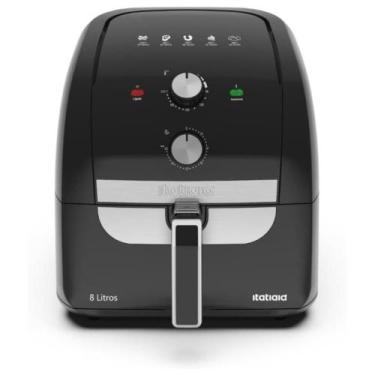 Imagem de Fritadeira Elétrica Air Fryer Sem Óleo 8l Preto - Itatiaia, 110V