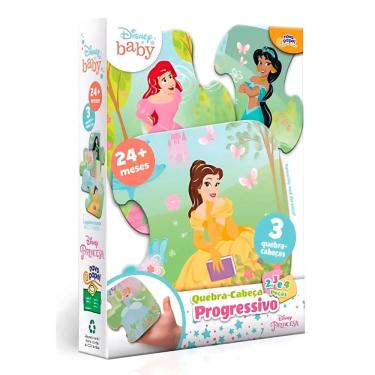 Imagem de Quebra Cabeça Progressivo 9 Peças Princesas - Toyster 8070