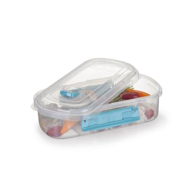 Imagem de Pote Plástico Com Tampa Para Marmita Travas Laterais 788ml