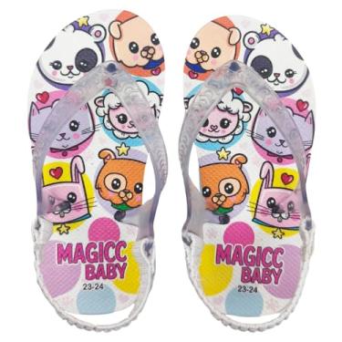Imagem de Chinelo Menina Bebê Sandália Bichinhos Magicc Baby