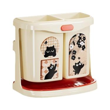 Imagem de DimyFew Suporte para pauzinhos, suporte para talheres, de parede resistente, escorredor de talheres, caixa organizadora de utensílios de cozinha para