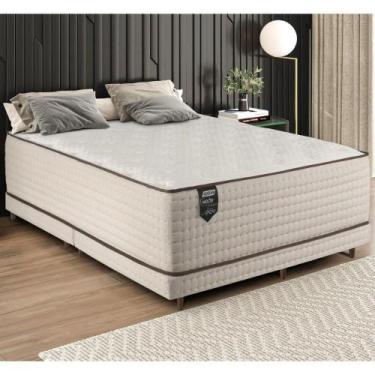 Imagem de Cama Box Conjugado Queen Com Colchão 158x72x198 Notte Fantástica Gazin
