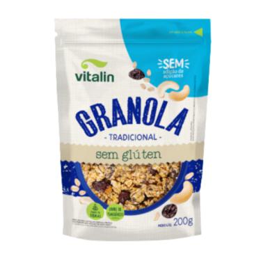 Imagem de Granola Tradicional Zero Açúcar Sem Glúten Vitalin 200g
