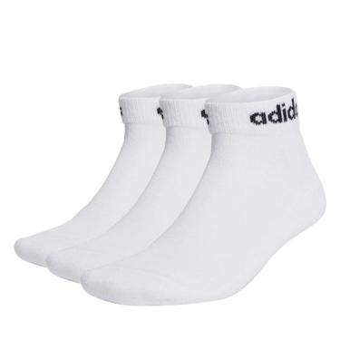 Imagem de Kit 3 Pares de Meias Adidas Logo Linear Ankle
