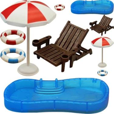 Imagem de Mini conjunto de piscina NOLITOY com anel de natação e cadeira