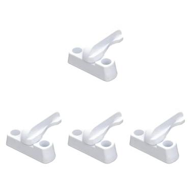 Imagem de XLWLLNJ Conjunto de 4 travas para janelas, fáceis de instalar, que permitem abrir e fechar portas de vidro deslizantes em escritórios.