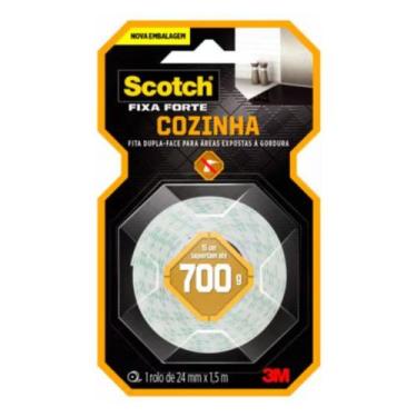 Imagem de Fita Dupla Face Fixa Forte Cozinha Scotch 3m 24mm X 1,5m