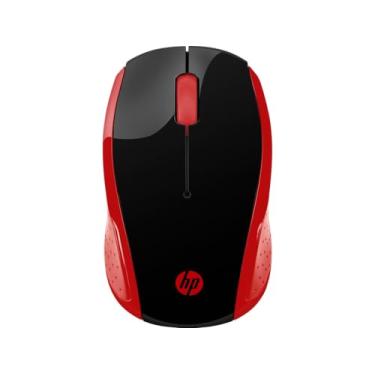 Imagem de Mouse sem Fio HP 200 Oman - com Sensor Óptico de até 1000 DPI, Ambidestro, Conexão Wireless com Receptor Nano de 2.4GHz e até 10 m de Distância, Vermelho (2HU82AA)