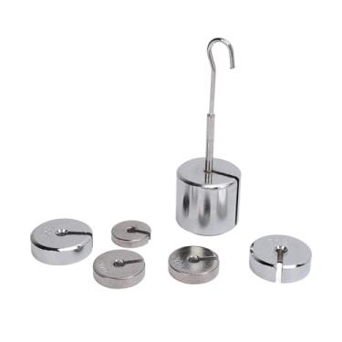 Imagem de 200g X 1, 50g X 2, 20g X 2, 10g X 1 Conjunto de Peso Com Cabide e Caixa de Armazenamento, Feita de Aço Banhado a Cromo para Precisão e Durabilidade, ± 2% de Nível de Precisão