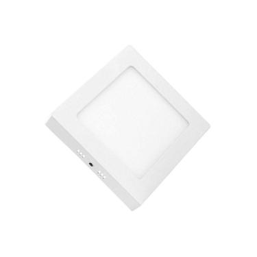 Imagem de Painel De Led Lorenzetti Quadrado De Sobrepor 18w Bivolt 3000k Luz Amarela