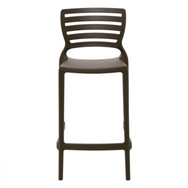 Imagem de Banqueta Marrom Em Polipropileno e Fibra De Vidro Tramontina