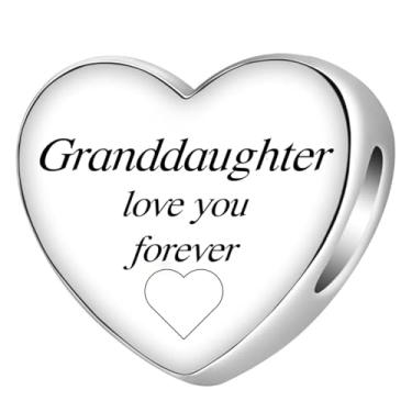 Imagem de Bíblia Família Mãe Esposa Amor Coração Pingente Berloques Pulseiras e Colar Pingente Contas Joias Presentes para Mulheres Bestie Família Amigas, Aço inoxidável, Sem Pedra Preciosa