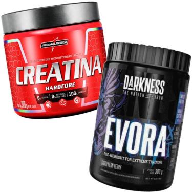 Imagem de PRÉ-TREINO EVORA 300G DARKENSS + CREATINA INTEGRAL 300G-Unissex
