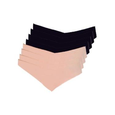 Imagem de Kit com 8 Calcinhas Fio Dental Hope 37850 Colorido, Bege, G