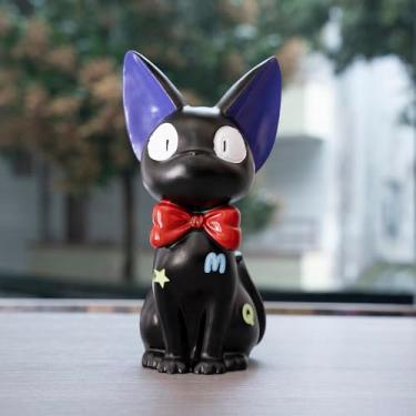 Imagem de Cofrinho de gato, moeda inquebrável, caixa econômica, presente para crianças, presente de aniversário, Natal e evento especial (gato preto)