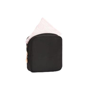 Imagem de Sacos de almofada higiênica, organizador de guardanapos multicoloridos, bolsas portáteis para moedas (preto)