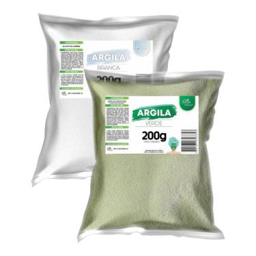 Imagem de Kit 2 Argilas (Branca e Verde) 200g Para Máscara Facial - Navida Natur
