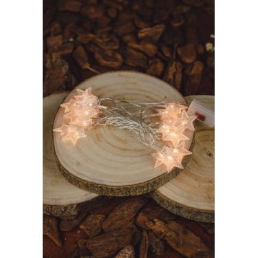 Imagem de Cordão Estrela Natal led 20 lâmpadas - 127V - 2m - Tok da Casa