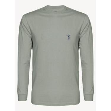 Imagem de Camiseta Aleatory Básica Manga Longa Freedom Verde-Masculino