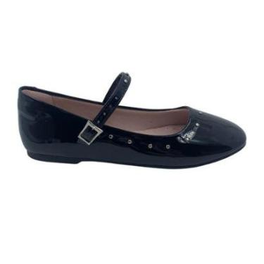 Imagem de Sapatilha Mini Sua Cia Verniz Boneca Preta 52011 - Preto 29-Feminino