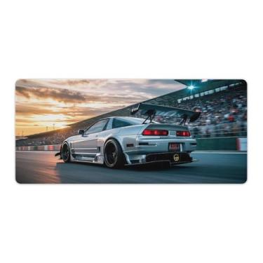 Imagem de HouLaiZhe JDM NSX Extreme Speed Sports Racing Cool Gaming Mouse Pads JDM Car Desk Pads Grandes Mousepads para teclado de mesa Tapete de computador 40 x 90 cm