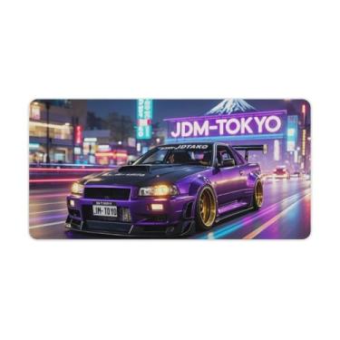 Imagem de HouLaiZhe JDM Tokyo R34 Speed ​​Cool Fuji Gaming Mouse Pads JDM Car Desk Pads Grandes Mousepads para Teclado Desktop Tapete de Computador 30 x 60 cm